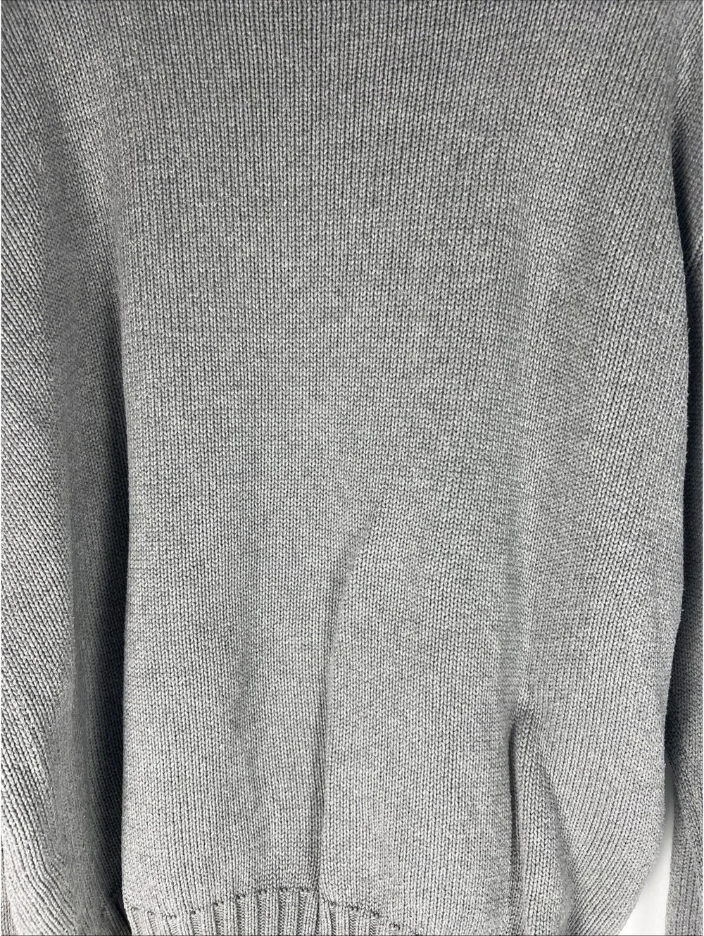 Polo Ralph Lauren Cotton Gray Knit Crewneck Sweater Brown Pony XLarge